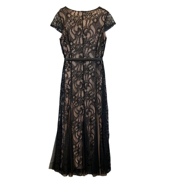 Candalite Women's Black Evening Gown Formal Maxi Party Dress Lace Size 1X - Picture 2 of 6